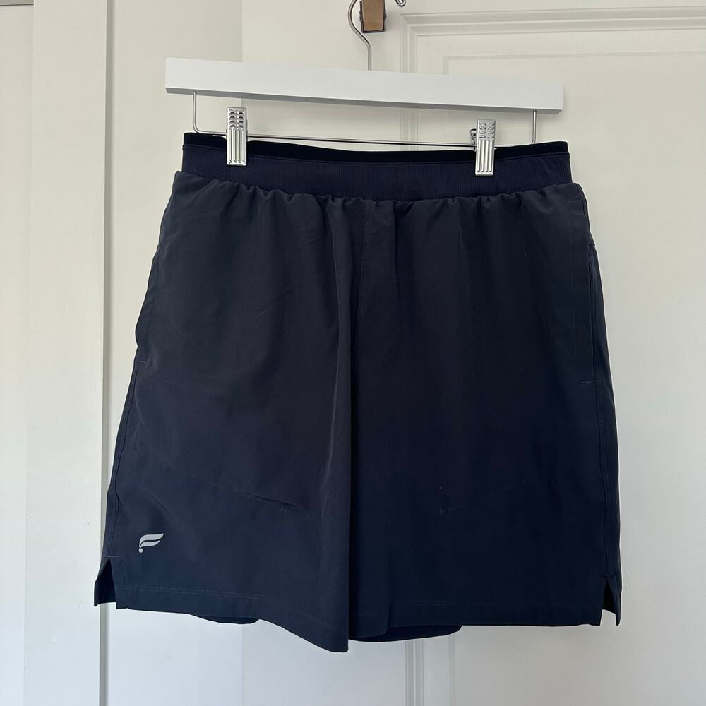 Fabletics (S) Navy The Infinite Short 7 Inch Unlined Athletic Workout Shorts